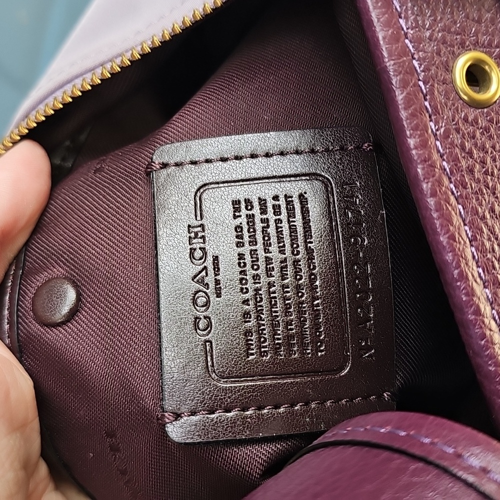 Coach  Color Block Nylon Bag Purple ,lavender - Picture 8 of 9
